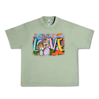 Oil Green love easter Urban Heavy Tee - CowGirlArtShop