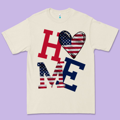American Flag Home Premium Tee Designed By Bettercallsaul