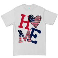 Dove Grey American Flag Home Premium Tee - Bettercallsaul