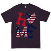 Plum American Flag Home Premium Tee - Bettercallsaul