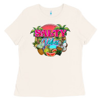 Bone Salty vibes summer Ladies Tee - NancyCooperArtShop