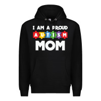 Black LIL Autism Mom Premium Hoodie - CowhideDigitalArt