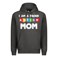 Charcoal Heather LIL Autism Mom Premium Hoodie - CowhideDigitalArt