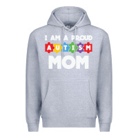 Heather Grey LIL Autism Mom Premium Hoodie - CowhideDigitalArt