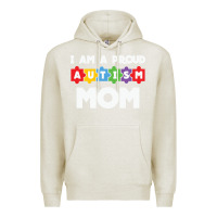 Oatmeal Heather LIL Autism Mom Premium Hoodie - CowhideDigitalArt
