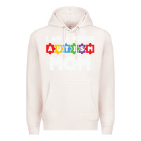 Pale Pink LIL Autism Mom Premium Hoodie - CowhideDigitalArt