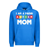 True Royal LIL Autism Mom Premium Hoodie - CowhideDigitalArt