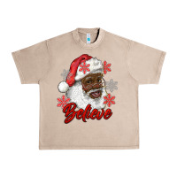 French Oak african american santa believe Urban Heavy Tee - RanaPortraitStore