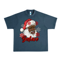 Midnight Navy african american santa believe Urban Heavy Tee - RanaPortraitStore