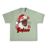 Oil Green african american santa believe Urban Heavy Tee - RanaPortraitStore