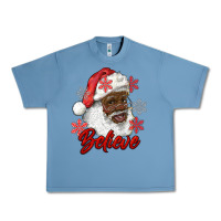Pebble Blue african american santa believe Urban Heavy Tee - RanaPortraitStore
