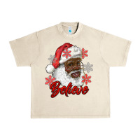 Sandshell african american santa believe Urban Heavy Tee - RanaPortraitStore