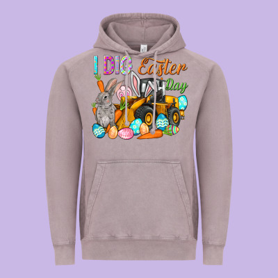 I Dig Easter Day Vintage Hoodie Designed By Howdyjamesfarm