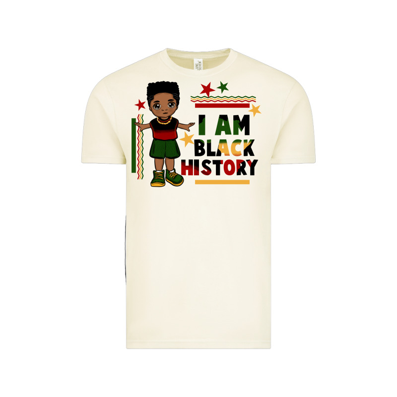 I Am Black History Black Boy  Juneteenth Vintage Tee by CowGirlArtShop | Teevron