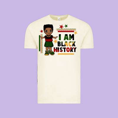 I Am Black History Black Boy  Juneteenth Vintage Tee Designed By Cowgirlartshop