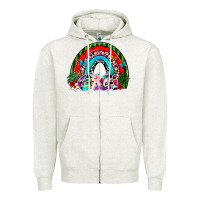 Oatmeal Heather gigi Zipper Hoodie - SublimationCraftShop