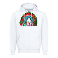 White gigi Zipper Hoodie - SublimationCraftShop