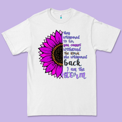 I Am The Storm Sunflower Premium Tee Designed By Bettercallsaul