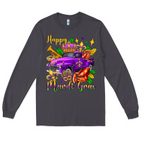 Smoke happy mardi gras truck olivia Long Sleeve Tee - OliviaCreatesArt