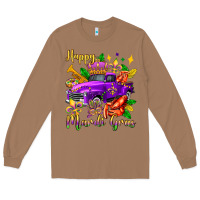 Toasted Coconut happy mardi gras truck olivia Long Sleeve Tee - OliviaCreatesArt