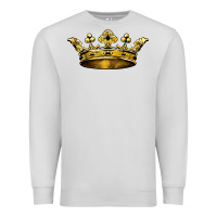 Dove Grey crown Premium Sweatshirt - BarkalooDesign
