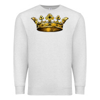 Oatmeal Heather crown Premium Sweatshirt - BarkalooDesign