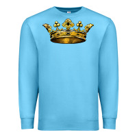 Ocean Blue crown Premium Sweatshirt - BarkalooDesign