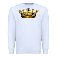 White crown Premium Sweatshirt - BarkalooDesign