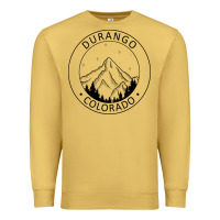 Antique Gold Durango Mountain City - Colorado State Souvenir Gift Premium Sweatshirt - trangStudio