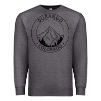 Charcoal Heather Durango Mountain City - Colorado State Souvenir Gift Premium Sweatshirt - trangStudio