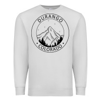 Dove Grey Durango Mountain City - Colorado State Souvenir Gift Premium Sweatshirt - trangStudio