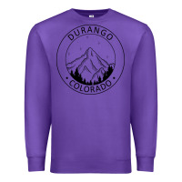 Purple Durango Mountain City - Colorado State Souvenir Gift Premium Sweatshirt - trangStudio