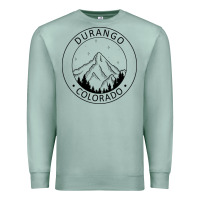 Seafoam Durango Mountain City - Colorado State Souvenir Gift Premium Sweatshirt - trangStudio