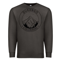 Smoke Durango Mountain City - Colorado State Souvenir Gift Premium Sweatshirt - trangStudio