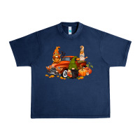 Navy fall gnome truck Urban Heavy Tee - CowGirlArtShop
