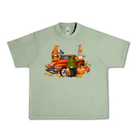 Oil Green fall gnome truck Urban Heavy Tee - CowGirlArtShop