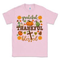Bubblegum Pink Grateful thankful blessed Classic Tee - NancyCooperArtShop