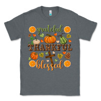 Charcoal Heather Grateful thankful blessed Classic Tee - NancyCooperArtShop