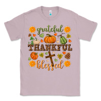 Lilac Grateful thankful blessed Classic Tee - NancyCooperArtShop