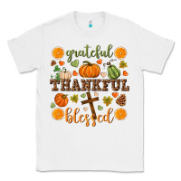 White Grateful thankful blessed Classic Tee - NancyCooperArtShop
