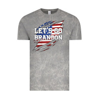 Cloud Rock Let's Go Brandon Ripped Cloth with American Flag Vintage Tee - Jasminsmagicworld