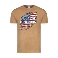 Vintage Camel Let's Go Brandon Ripped Cloth with American Flag Vintage Tee - Jasminsmagicworld