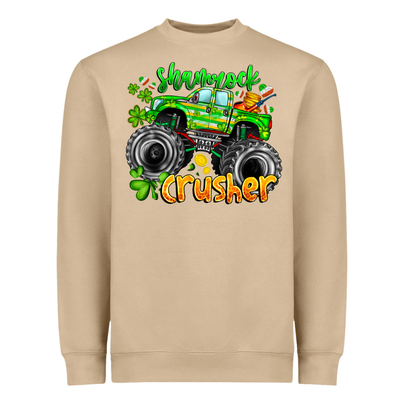 Shamrock Crusher Heavyweight Sweatshirt by CowhideDigitalArt | Teevron