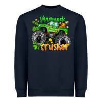 Navy Shamrock Crusher Heavyweight Sweatshirt - CowhideDigitalArt