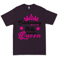 Celebrating With The 18th Birthday Queen Premium Tee | Teevron