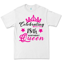 White Celebrating With the 18th Birthday Queen Premium Tee - Bettercallsaul