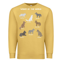 Antique Gold Wolves Of The World Educational Wolf Gift Premium Sweatshirt - trangStudio