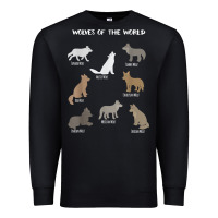 Black Wolves Of The World Educational Wolf Gift Premium Sweatshirt - trangStudio