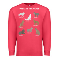 Cardinal Wolves Of The World Educational Wolf Gift Premium Sweatshirt - trangStudio