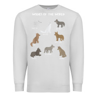 Dove Grey Wolves Of The World Educational Wolf Gift Premium Sweatshirt - trangStudio